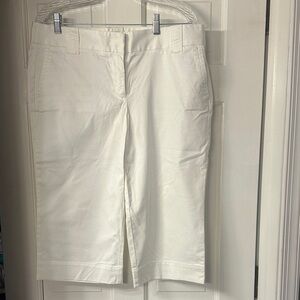 J. Crew Women's White Bermuda Shorts